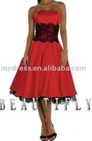 black-and-red-bridesmaid-dresses Black and red bridesmaid dresses