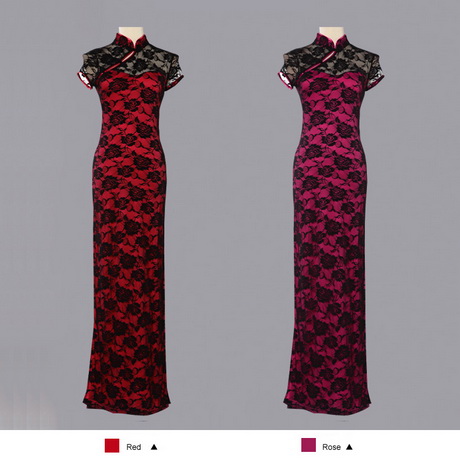 black-and-red-lace-dress-47-16 Black and red lace dress