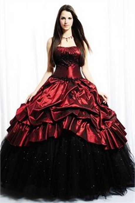 black-and-red-wedding-dresses-28 Black and red wedding dresses