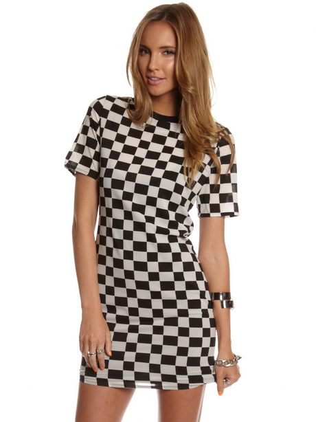 black-and-white-checkered-dress-54-11 Black and white checkered dress
