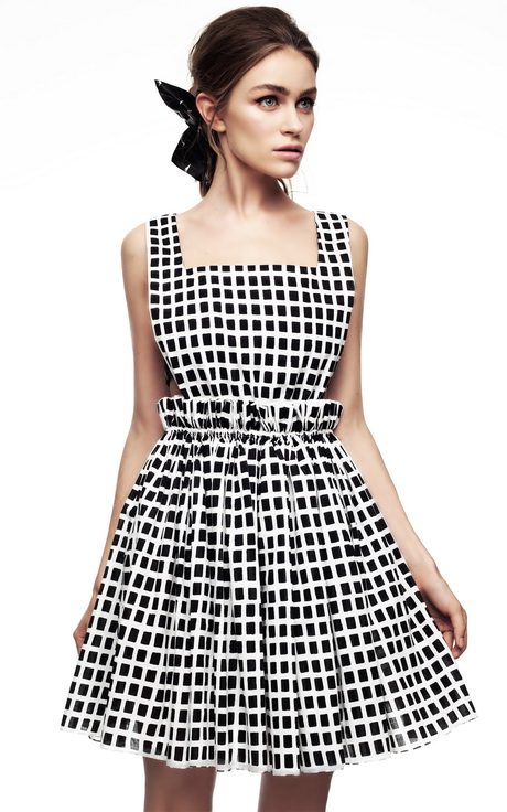 black-and-white-checkered-dress-54-2 Black and white checkered dress