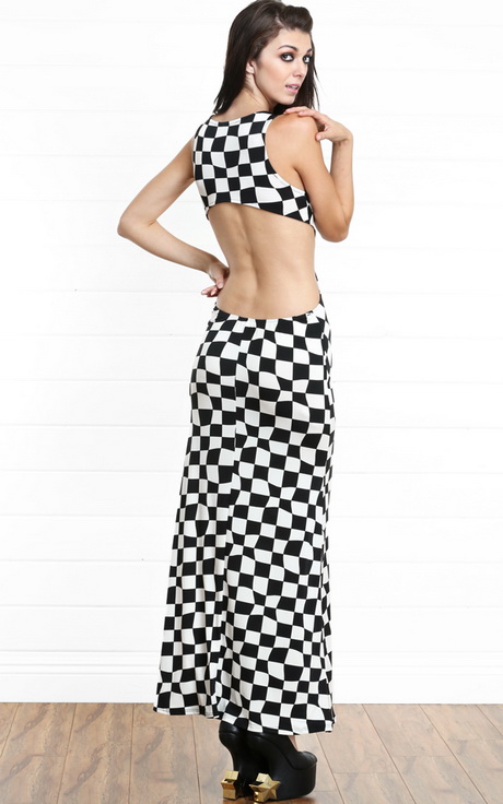 black-and-white-checkered-dress-54-3 Black and white checkered dress