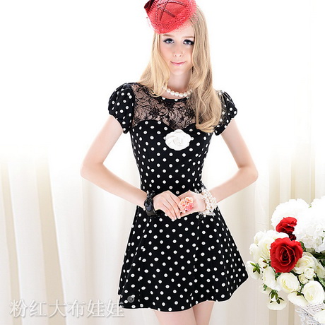 black-and-white-polka-dot-dress-15-12 Black and white polka dot dress