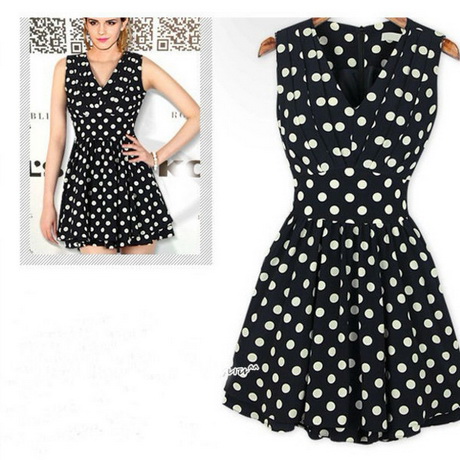 black-and-white-polka-dot-dress-15-17 Black and white polka dot dress