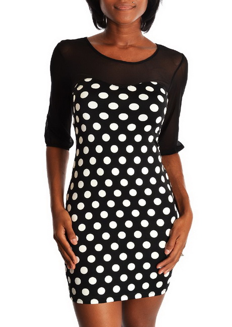 black-and-white-polka-dot-dress-15-9 Black and white polka dot dress