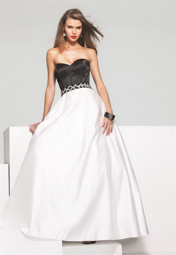 black-and-white-prom-dresses-8 Black and white prom dresses