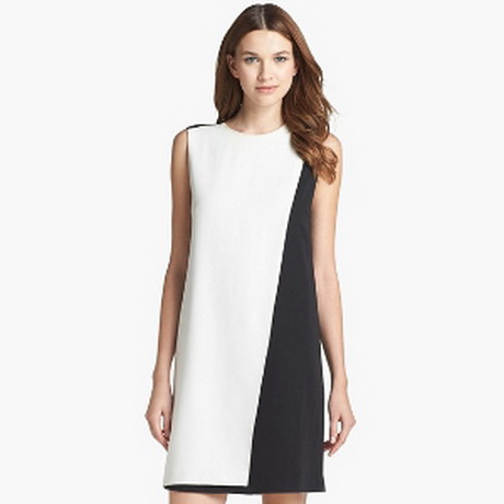 black-and-white-shift-dress-57-13 Black and white shift dress