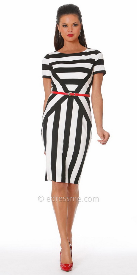 black-and-white-stripe-dress-67-14 Black and white stripe dress