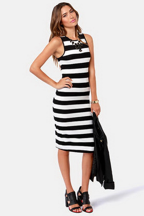 black-and-white-stripe-dress-67-5 Black and white stripe dress