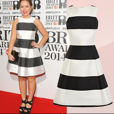black-and-white-stripe-dress-67 Black and white stripe dress