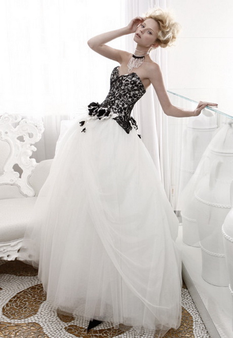 black-and-white-wedding-dress-50-7 Black and white wedding dress