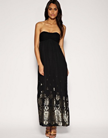 black-bandeau-maxi-dress-03-8 Black bandeau maxi dress