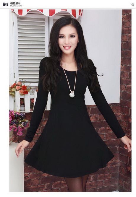 black-dress-with-long-sleeves-76-2 Black dress with long sleeves