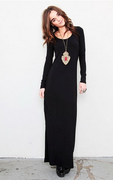 black-dress-with-long-sleeves-76-7 Black dress with long sleeves