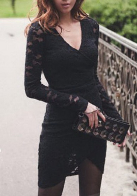 black-floral-lace-dress-41-14 Black floral lace dress