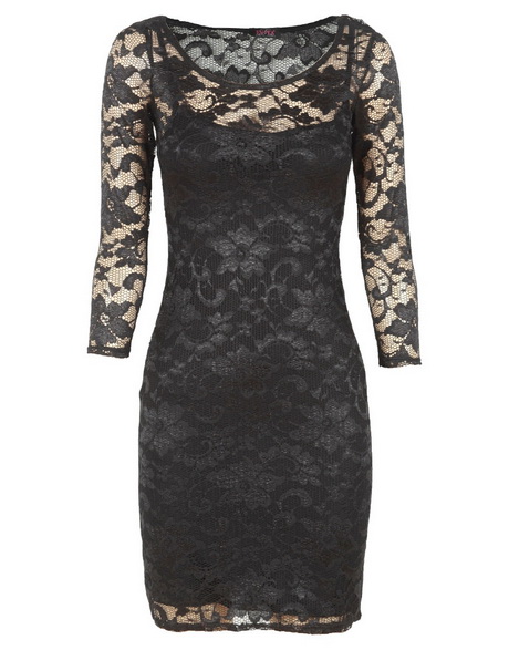 black-floral-lace-dress-41-8 Black floral lace dress