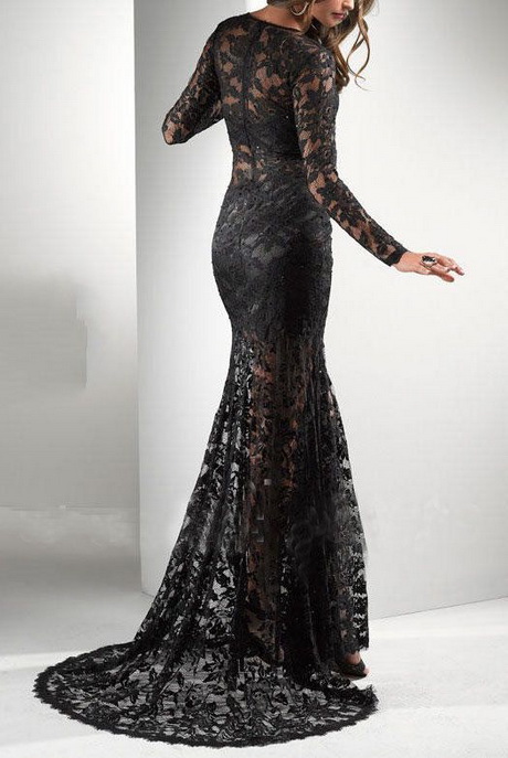 black-lace-evening-dress-55-19 Black lace evening dress