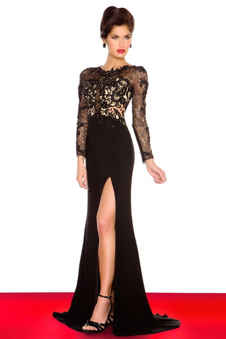 black-lace-long-dress-69-10 Black lace long dress