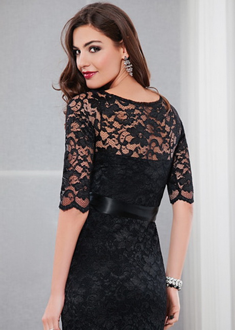 black lace maternity