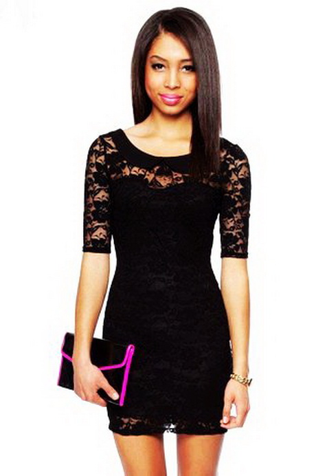 black-lace-short-dress-13-3 Black lace short dress