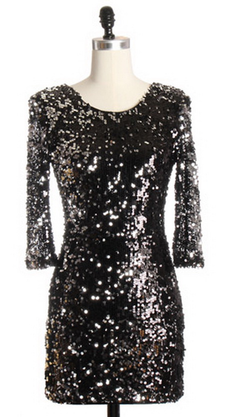 black-sequin-party-dresses-19 Black sequin party dresses