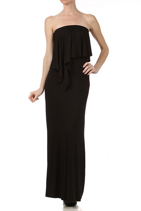 black-strapless-maxi-dress-65-15 Black strapless maxi dress
