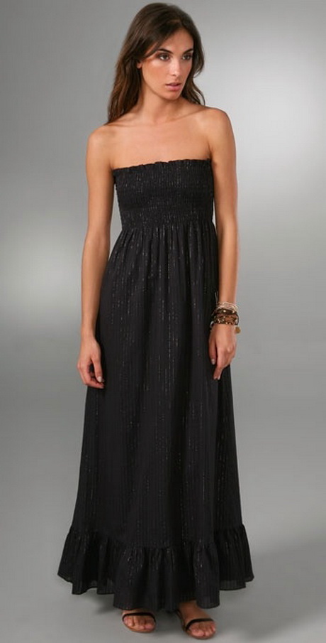 black-strapless-maxi-dress-65-5 Black strapless maxi dress