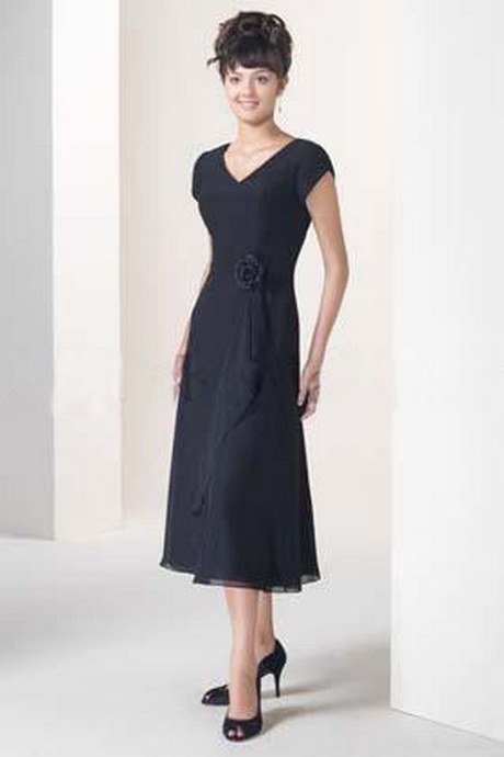black-tea-length-dress-48-7 Black tea length dress