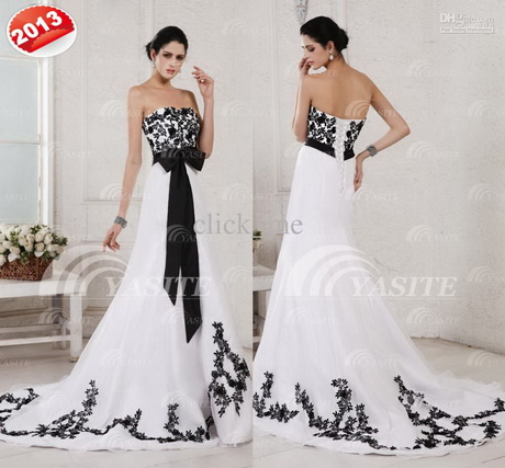 black-white-wedding-dress-59-10 Black white wedding dress