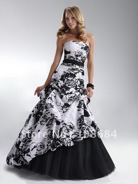 black-white-wedding-dress-59-12 Black white wedding dress