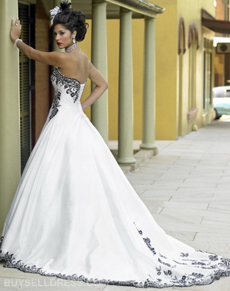 black-white-wedding-dress-59-4 Black white wedding dress