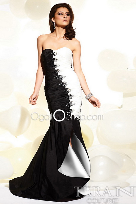 black-and-white-evening-dresses-11-16 Black and white evening dresses