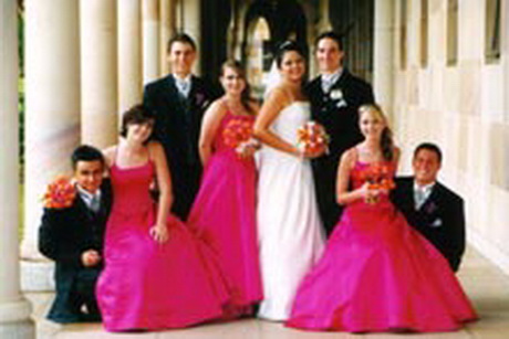 bright-pink-bridesmaid-dresses-11-20 Bright pink bridesmaid dresses