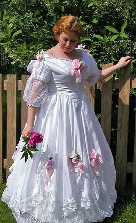 Civil War style wedding dress