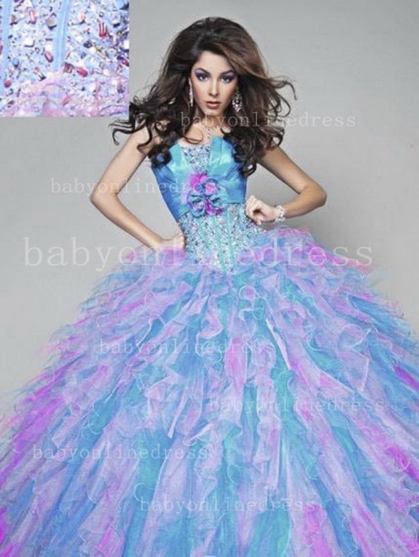 colourful ball gowns