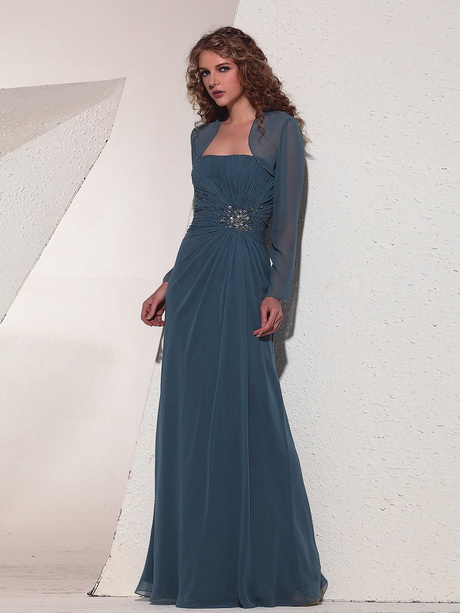 Evening gowns with long sleeves