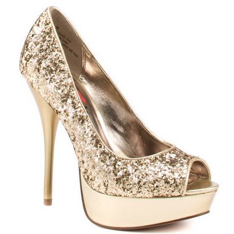 gold-glitter-heels-33-14 Gold glitter heels