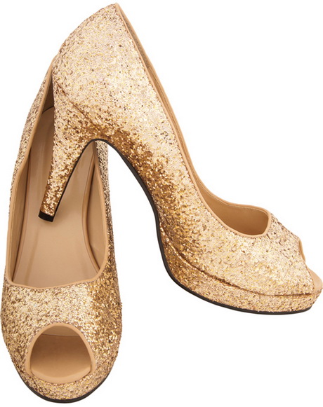 gold-glitter-heels-33-16 Gold glitter heels