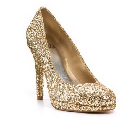gold-glitter-heels-33-18 Gold glitter heels