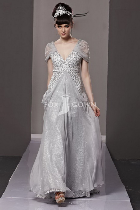 Gray evening dresses