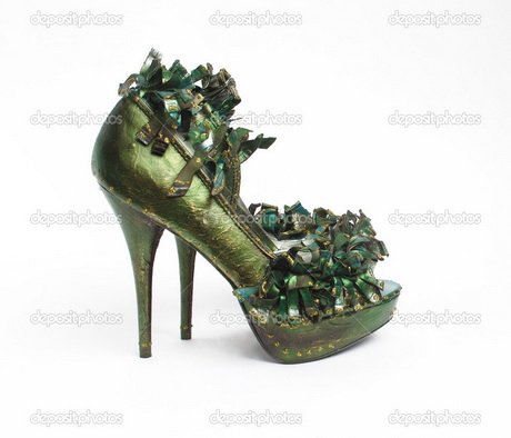 green high heels shoes stock photo image 16700600 green high