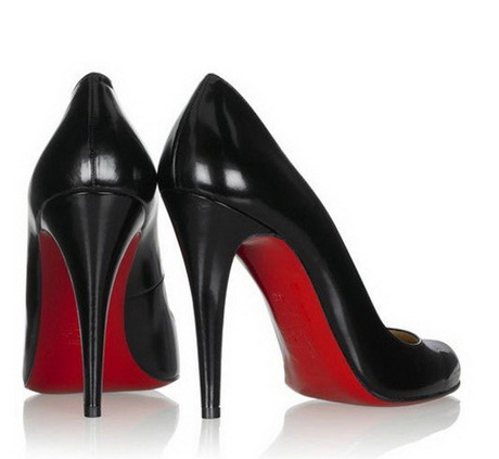 High heels with red soles