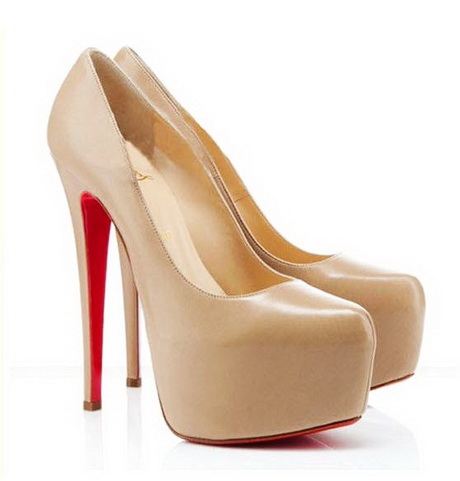 high heel shoes with red soles