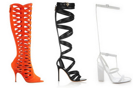 Next up in our exploration of springâ€™s trends: the knee-high sandal ...