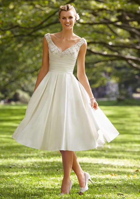knee-length-wedding-dress-48 Knee length wedding dress