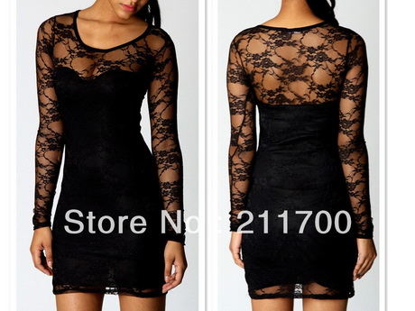 lace-sleeved-dress-30-16 Lace sleeved dress
