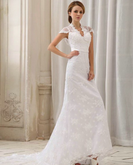 lace-wedding-dress-with-cap-sleeves-26-17 Lace wedding dress with cap sleeves