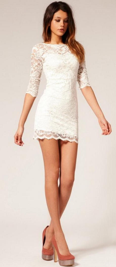 lace-white-dress-short-71-9 Lace white dress short