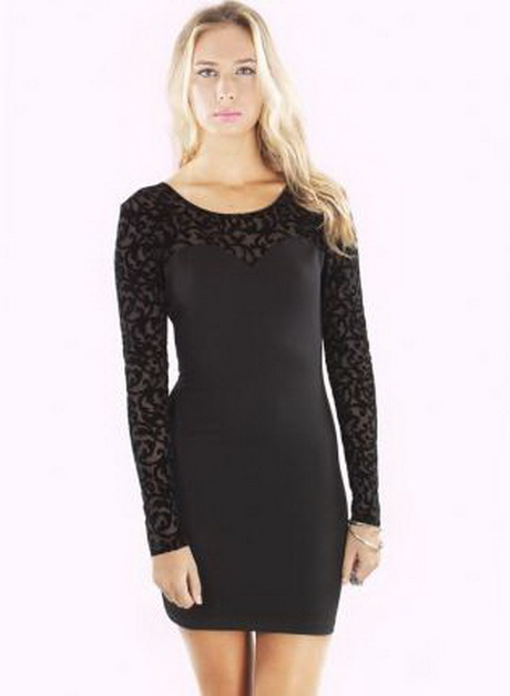 little-black-dress-with-long-sleeves-57-10 Little black dress with long sleeves