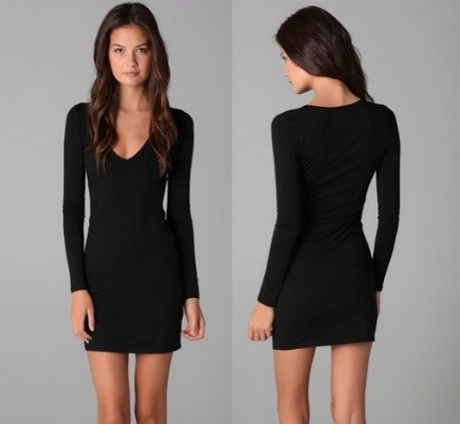 little-black-dress-with-long-sleeves-57-4 Little black dress with long sleeves